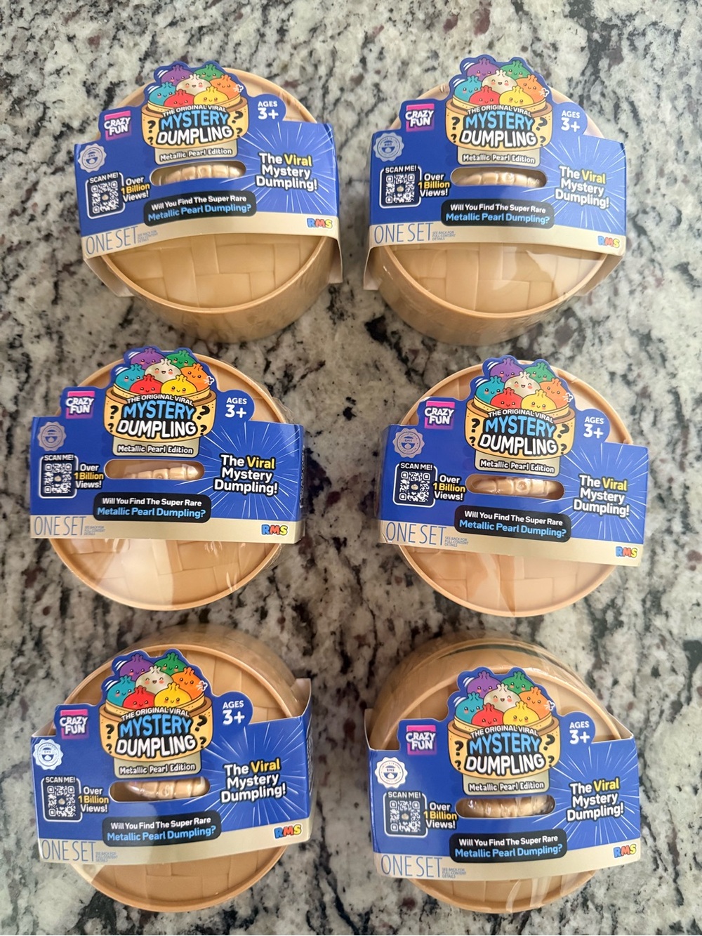 RMS CRAZY FUN DUMPLINGS METALLIC PEARL EDITON! LOT OF 6. TEXTURE